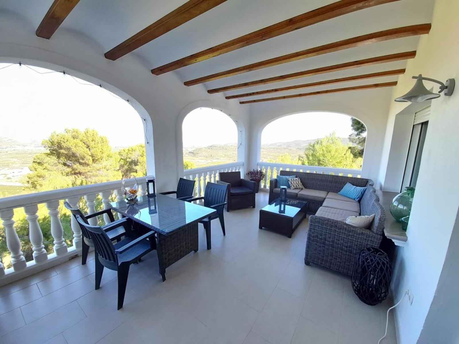 Villa"Kacper"Cerca De Gandia ,Con Vistas Al Mar Y Montanas ,Piscina 8-10 Personas Ador Eksteriør billede