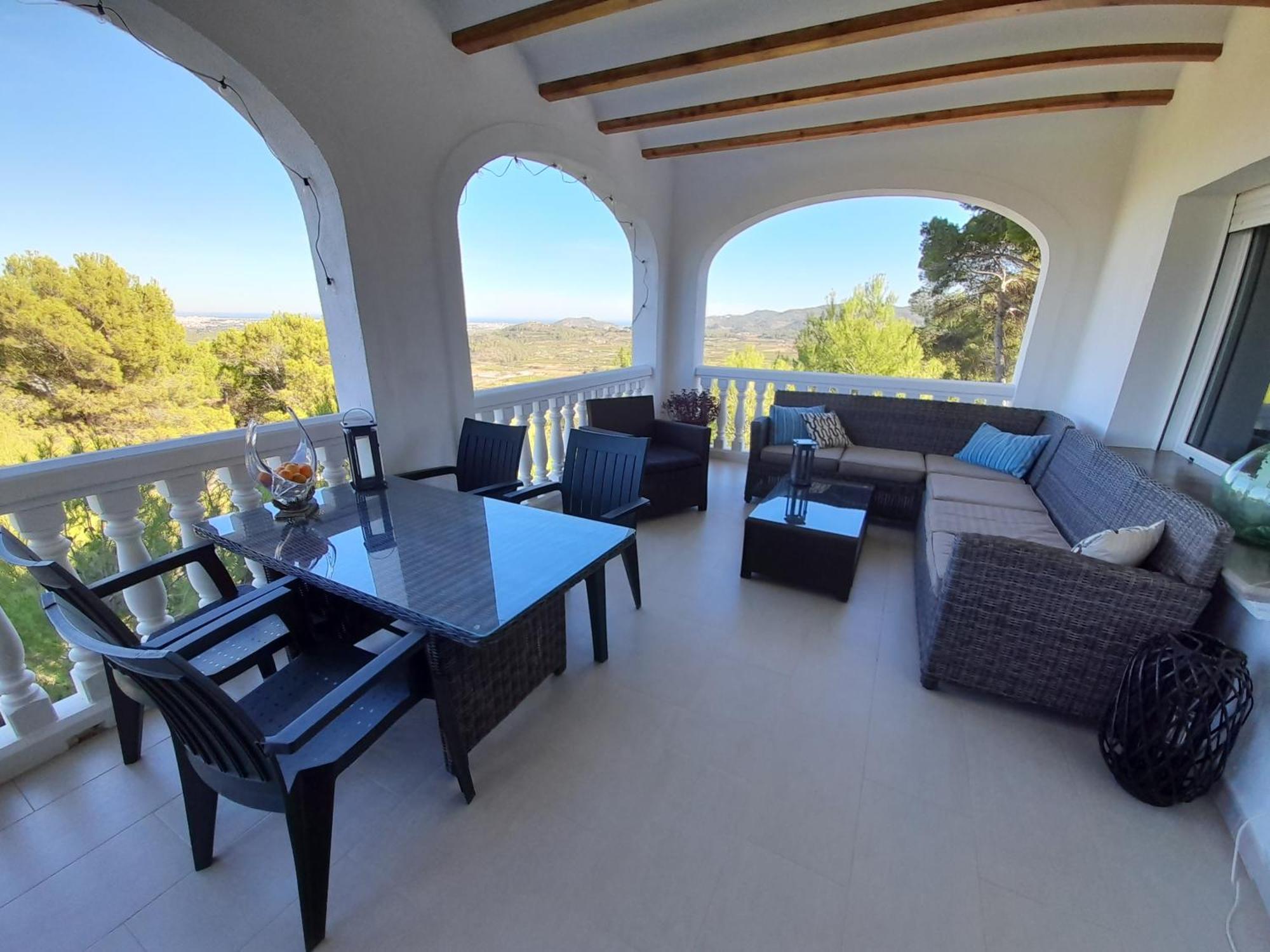 Villa"Kacper"Cerca De Gandia ,Con Vistas Al Mar Y Montanas ,Piscina 8-10 Personas Ador Eksteriør billede